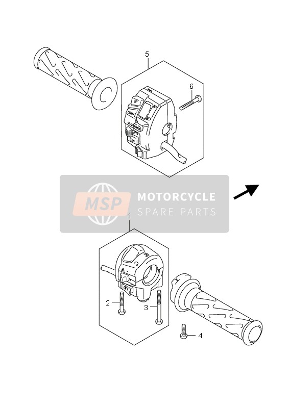 Suzuki AN650A BURGMAN EXECUTIVE 2010 Handle Switch (AN650) for a 2010 Suzuki AN650A BURGMAN EXECUTIVE